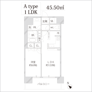 BLESS宮崎台（ブレス宮崎台）間取りAタイプ